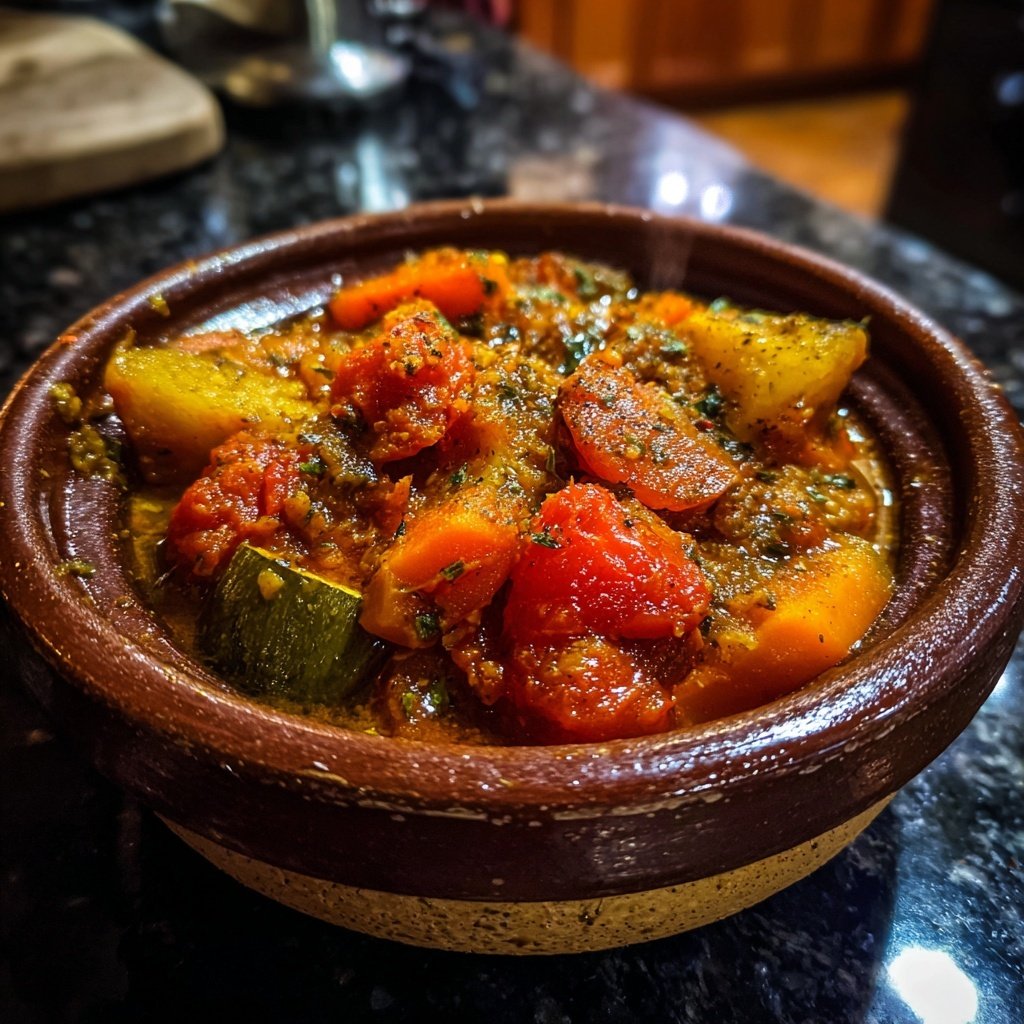 Healthy Crockpot Vegetable Tagine