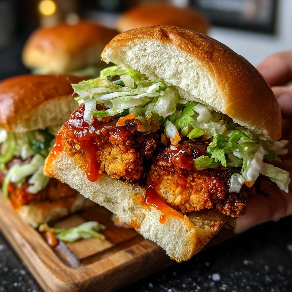 Sliders with Buffalo Cauliflower
