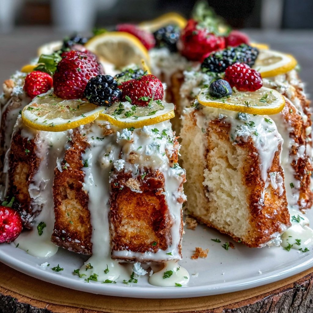 Spring Cake With Lemon And Berries