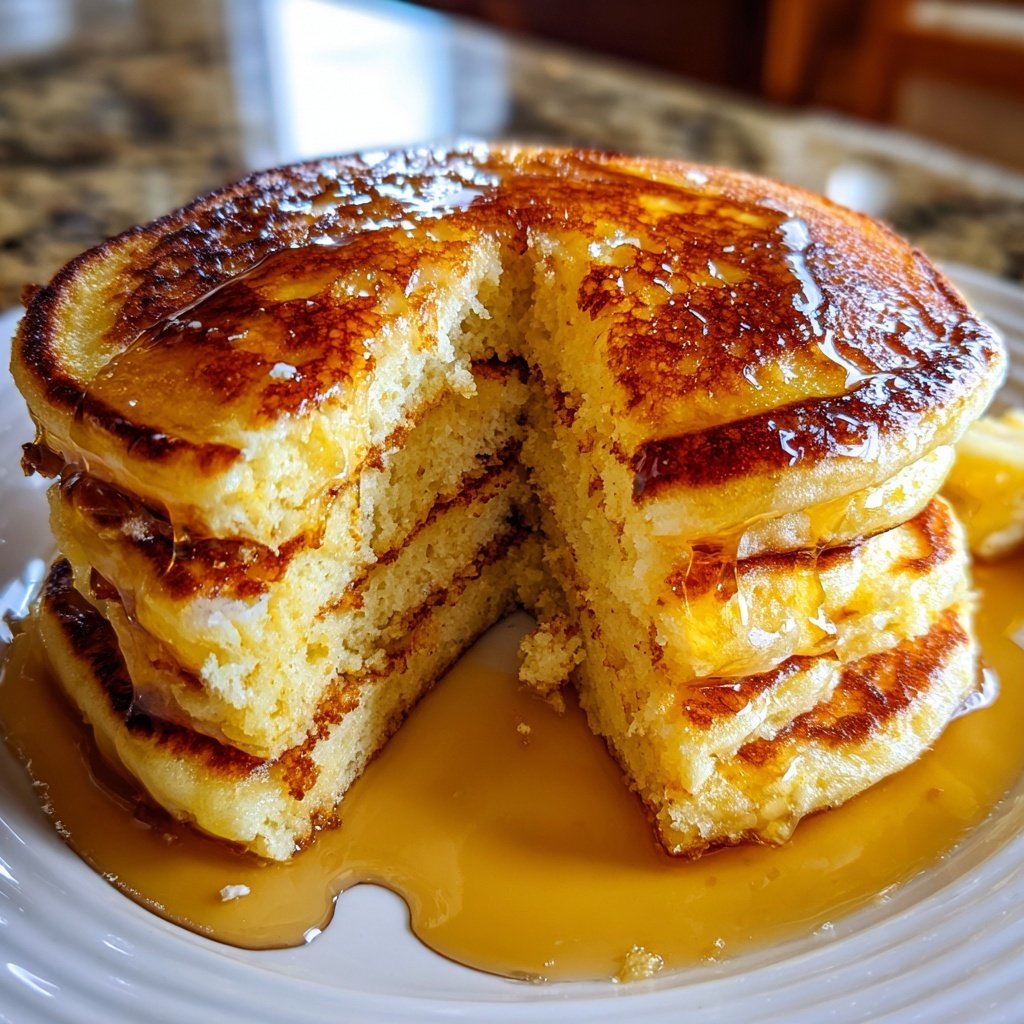 Cottage Cheese Pancakes with Vanilla