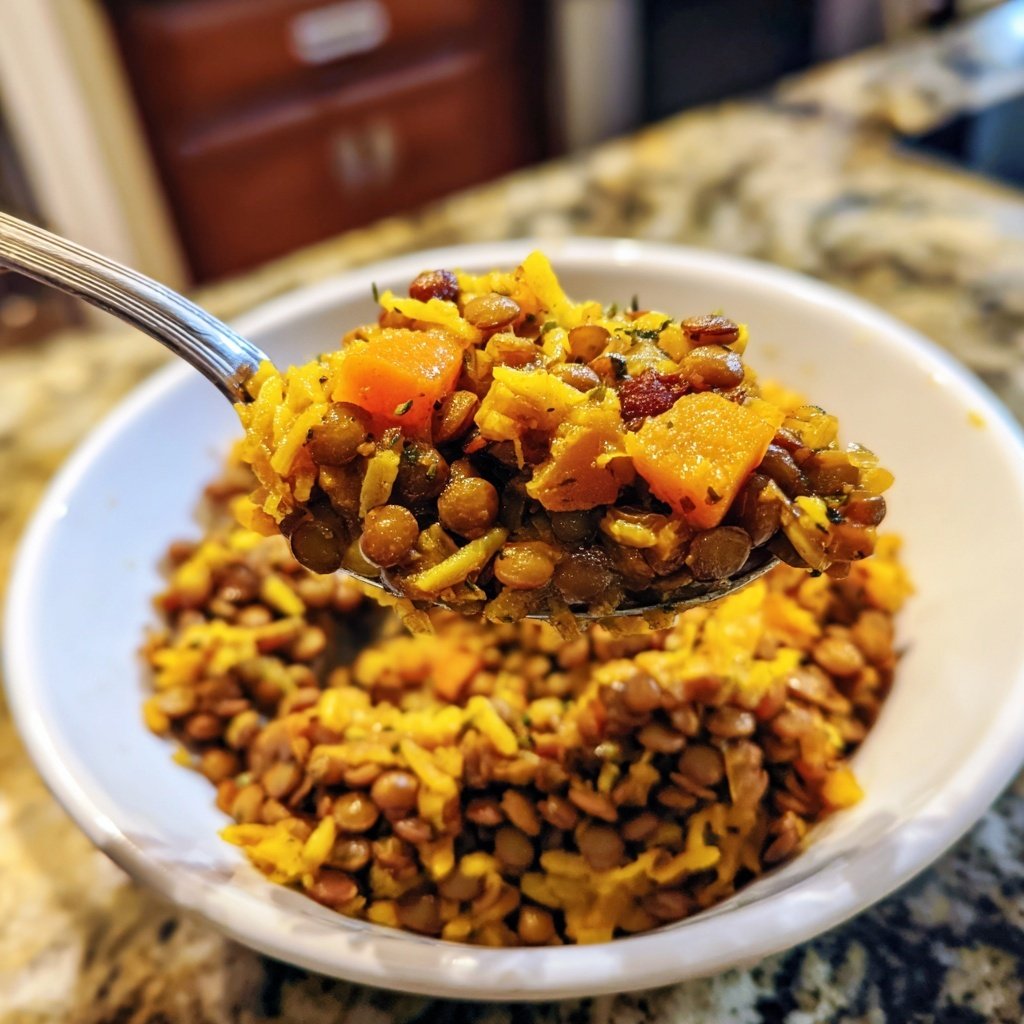 Jamaican Spiced Lentil Rice Bowl