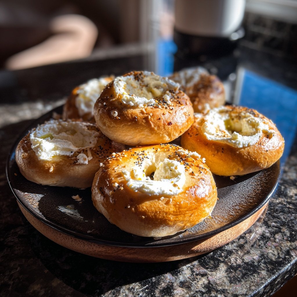 Yogurt Bagels With Olive Oil
