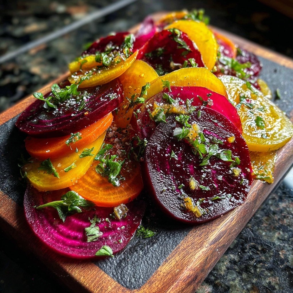 Beet Carpaccio with Citrus Dressing