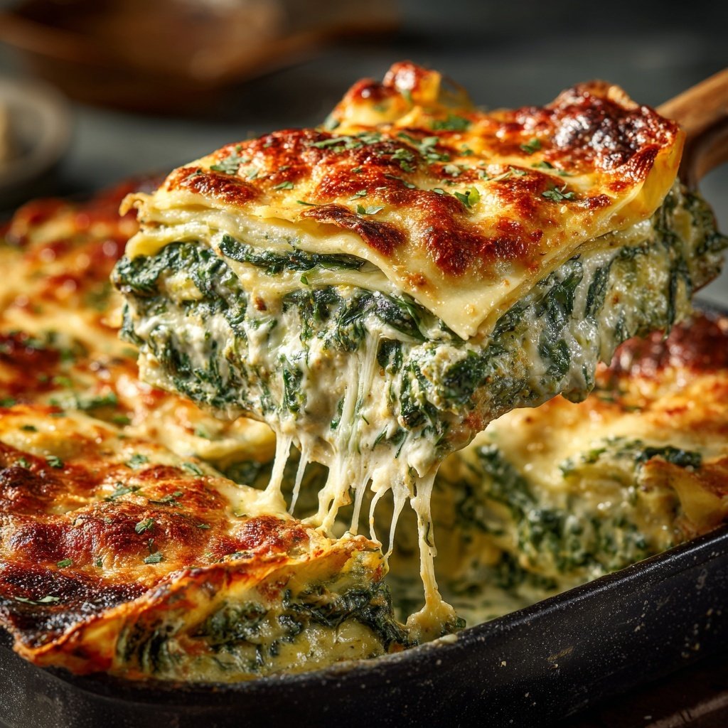 Sunday Baked Spinach Lasagna