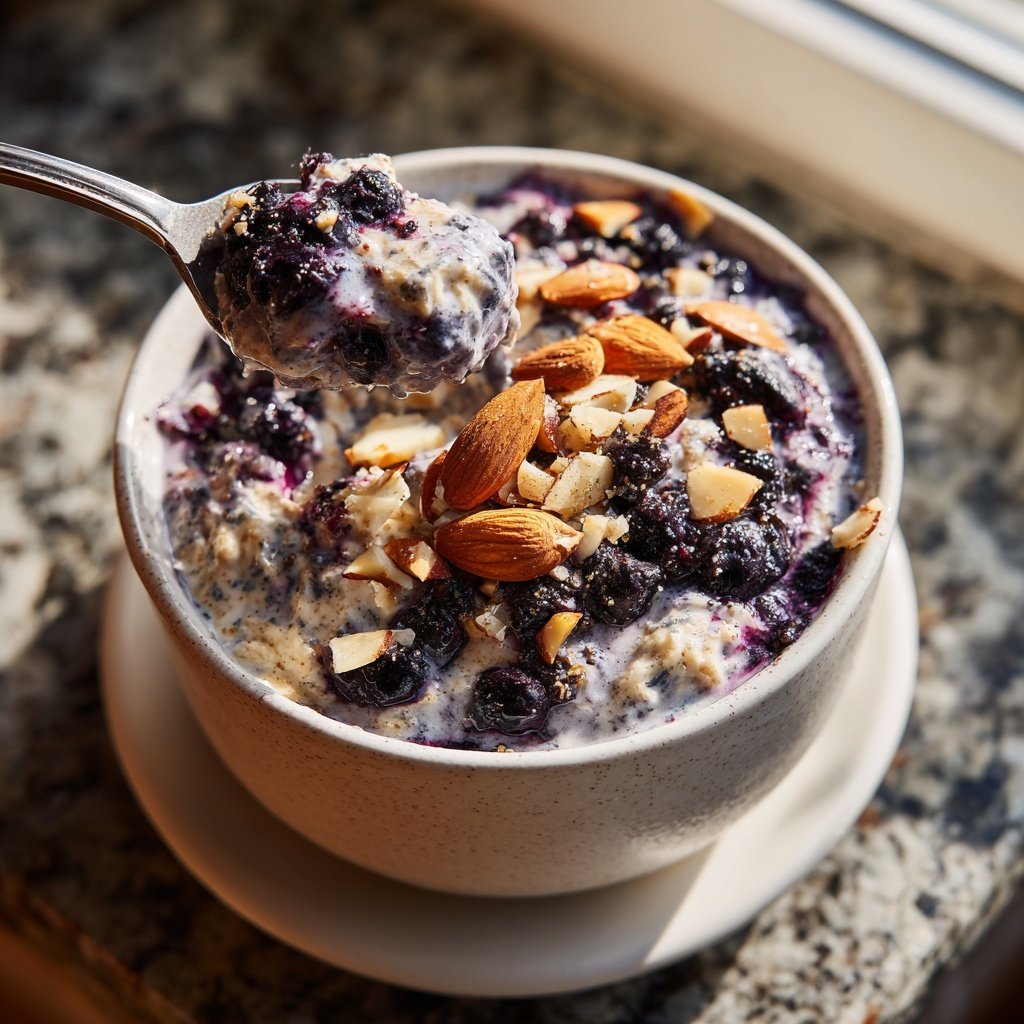 Blueberry Almond Overnight Oats
