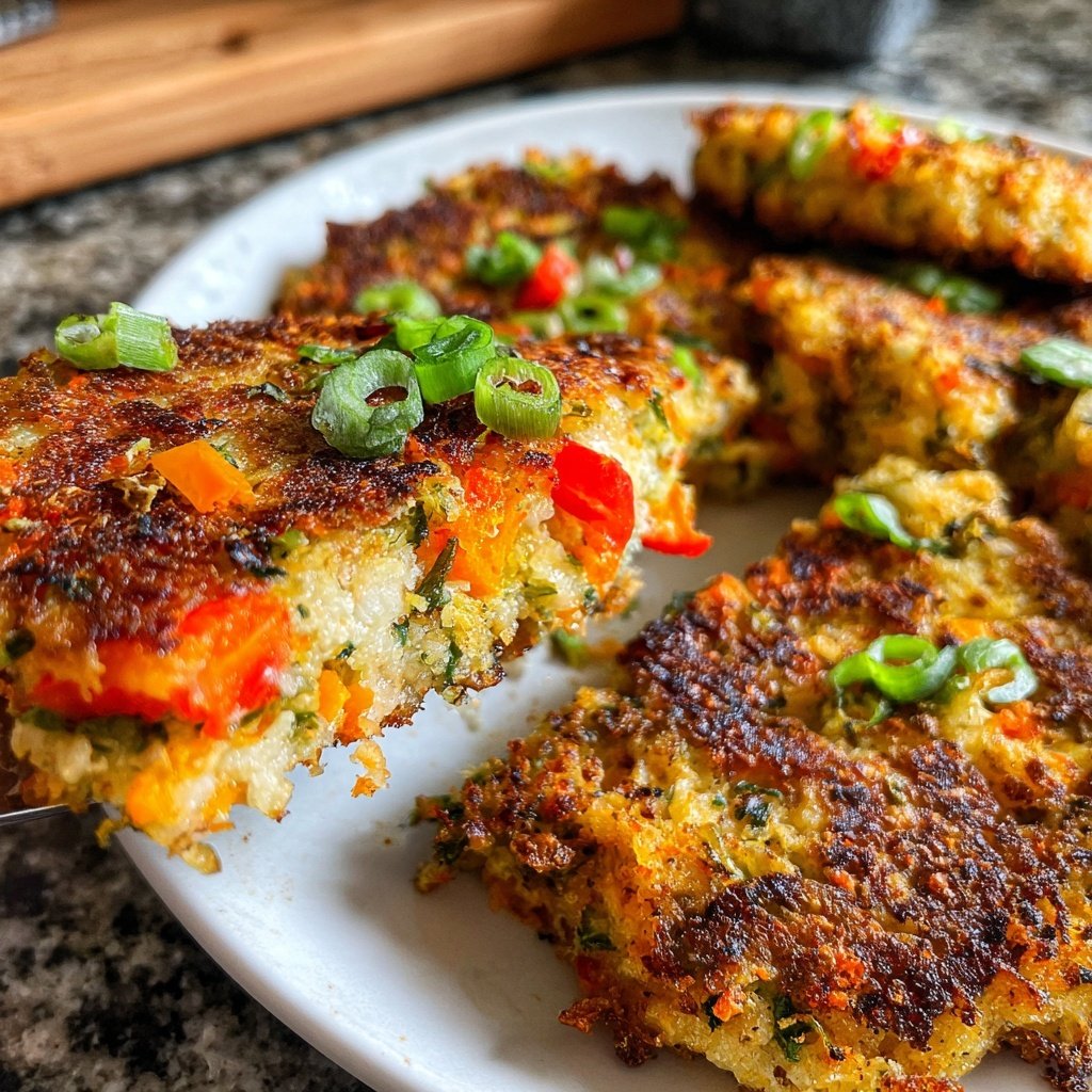Baked Veggie Rice Cakes