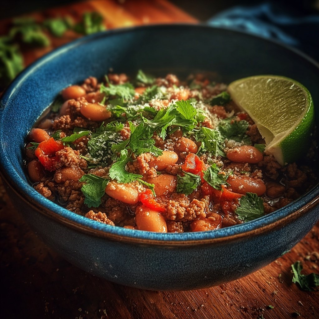 Ground Beef And Bean Dinner Bowl