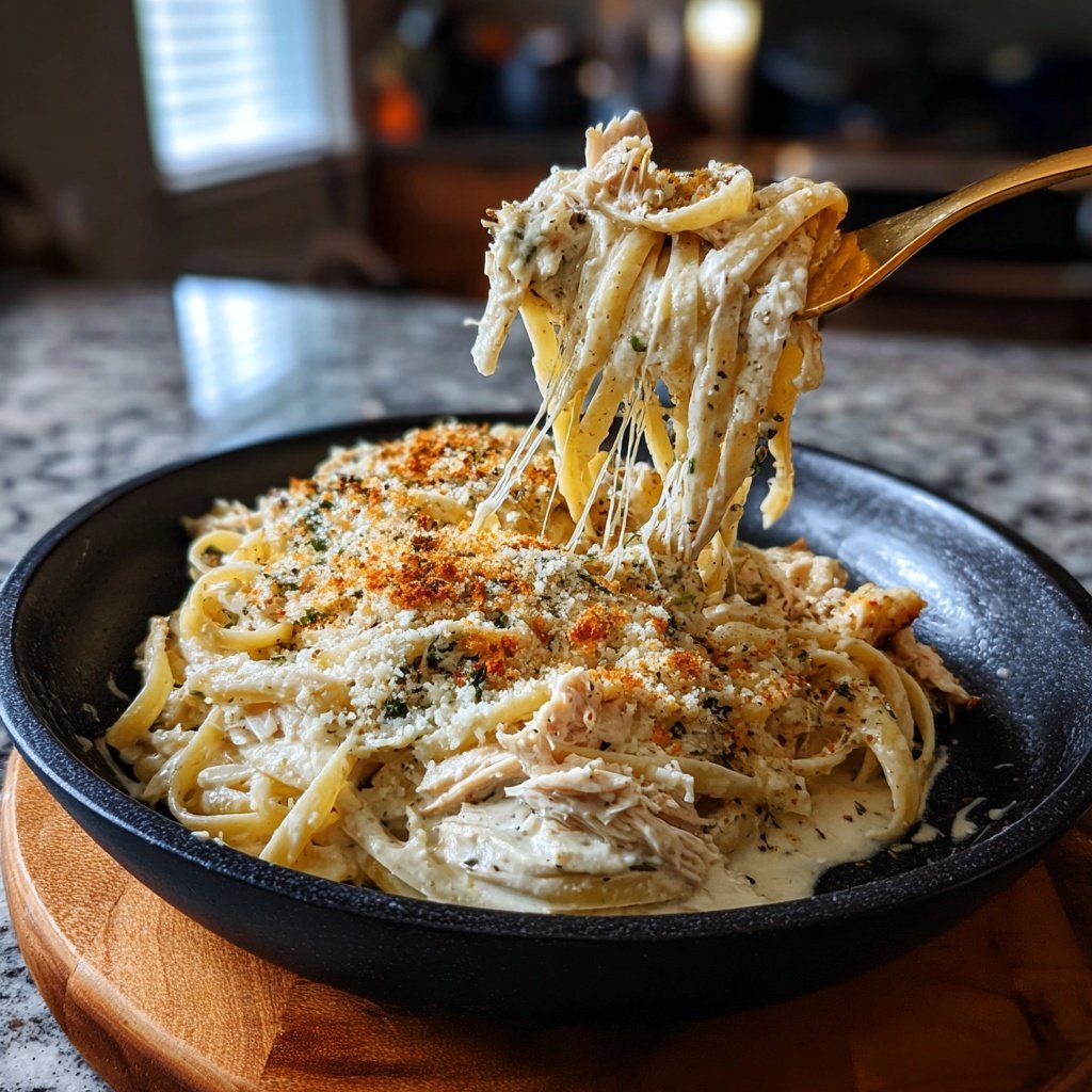 Rotisserie Chicken Alfredo Pasta
