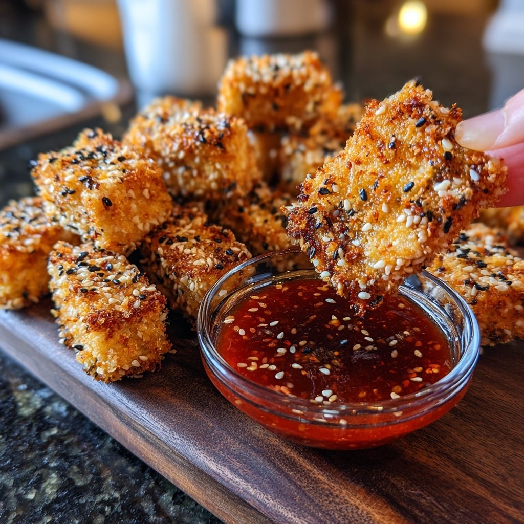Super Bowl Appetizer Crispy Tofu Bites