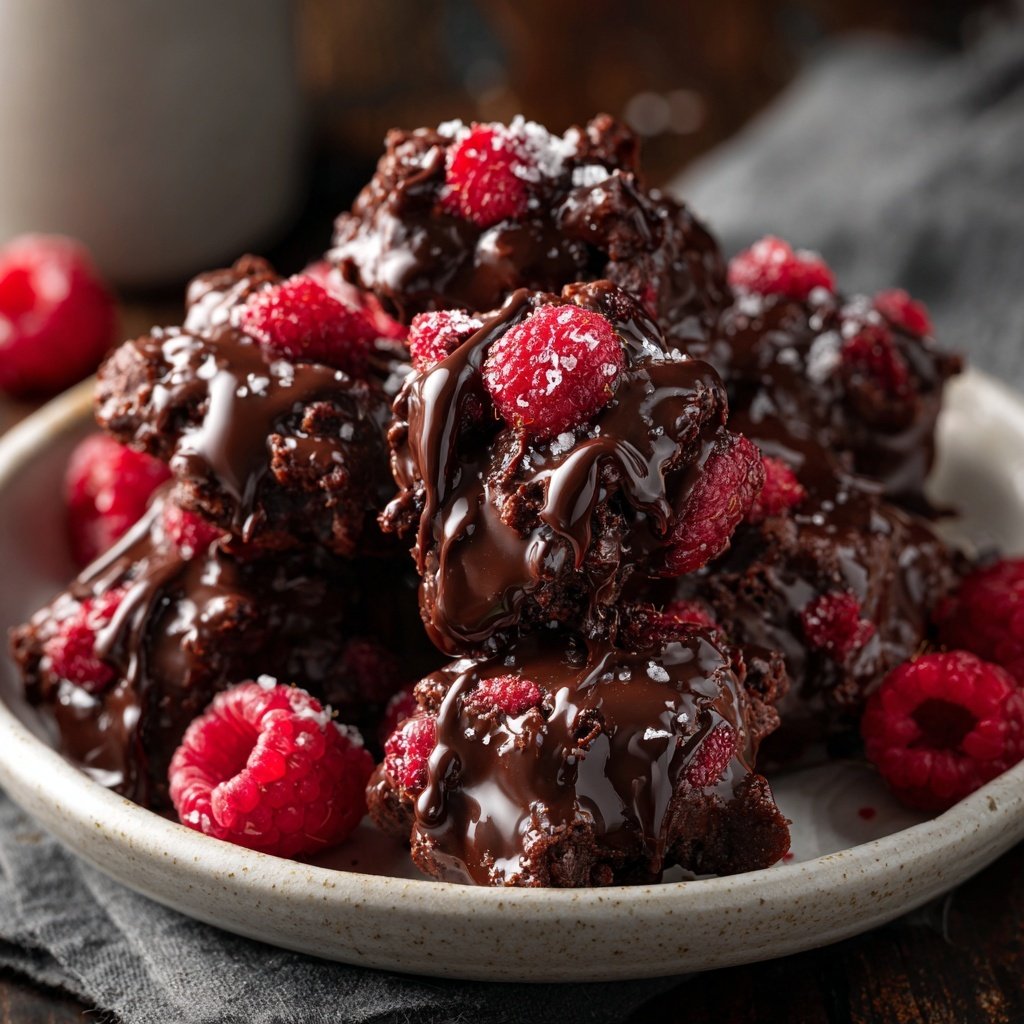Valentines Treats Chocolate Raspberry Clusters