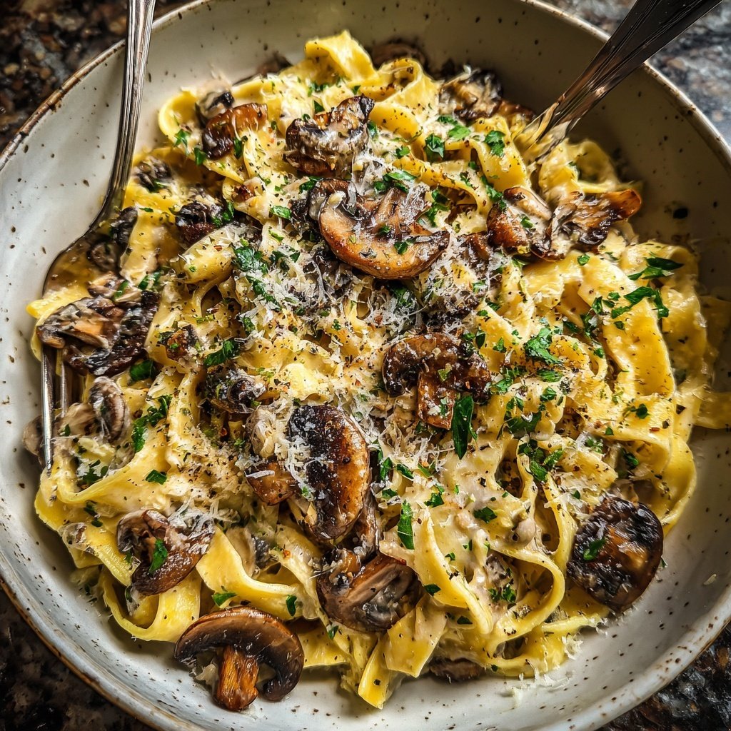 Romantic Mushroom Tagliatelle
