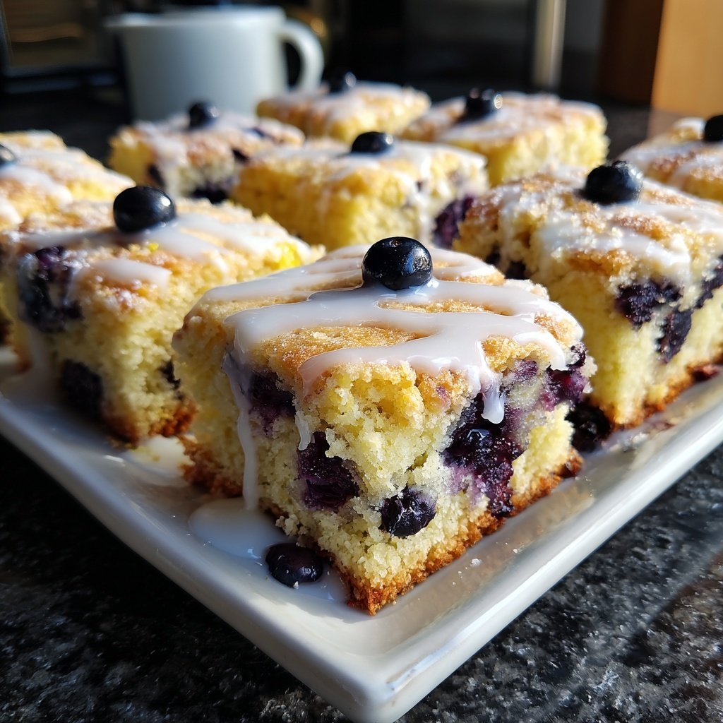Blueberry Lemon Breakfast Squares