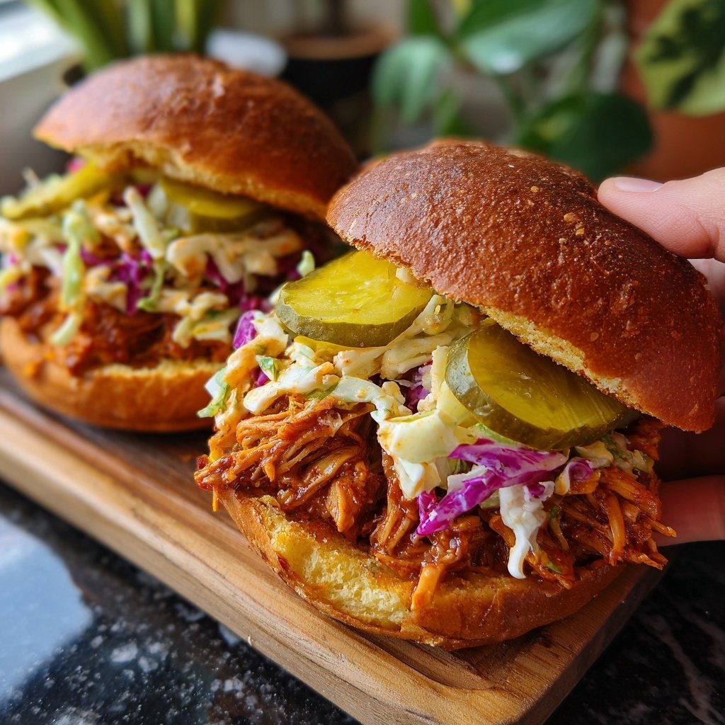 Easy BBQ Jackfruit Sliders