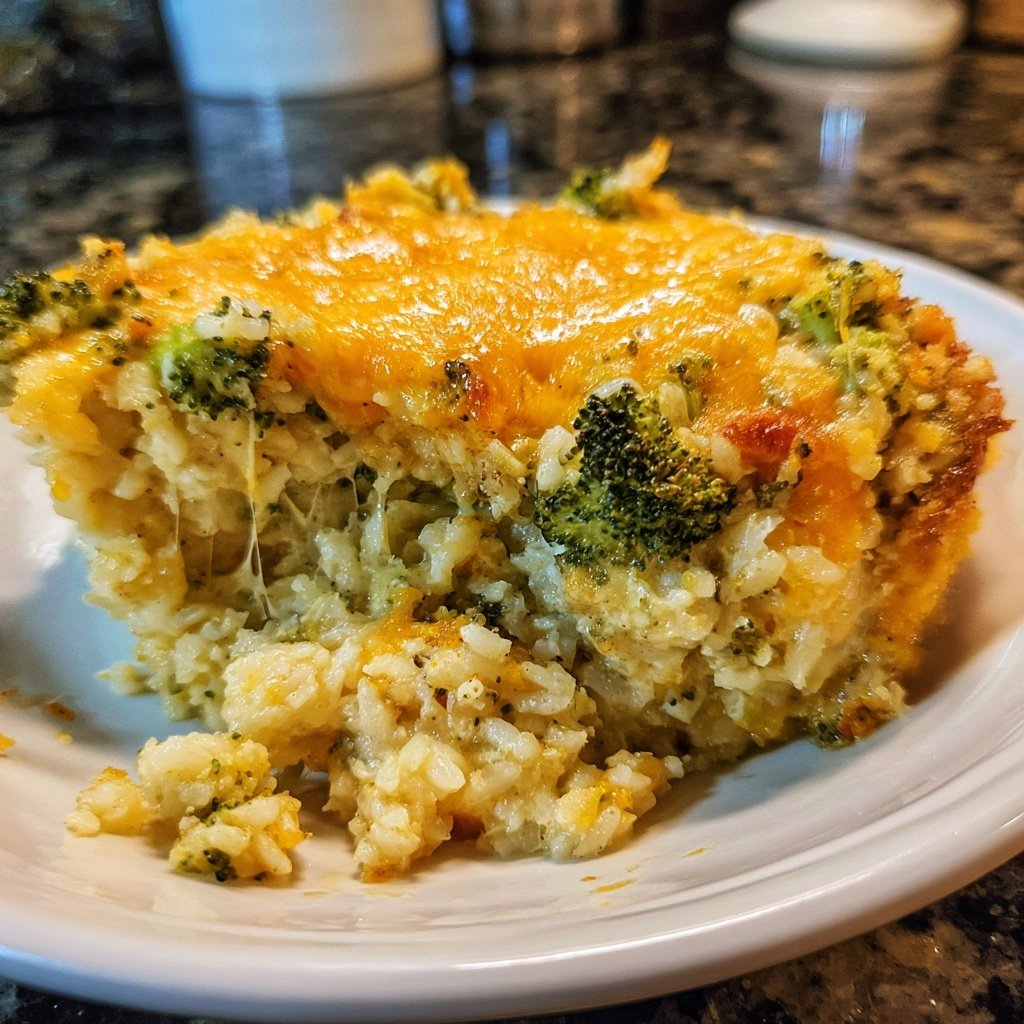 Sunday Cheesy Broccoli Rice Casserole