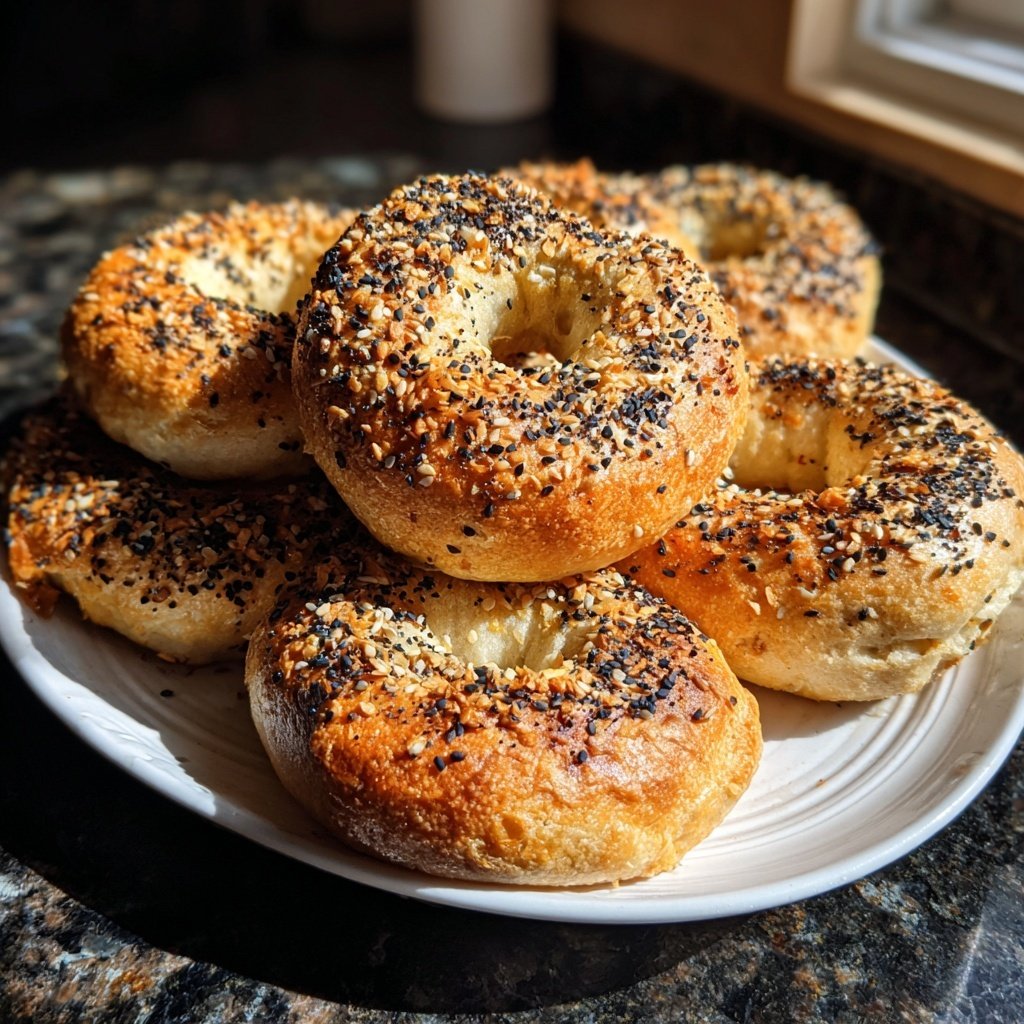 Air Fryer Yogurt Bagels
